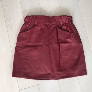 Zara Faux Leather Skirt